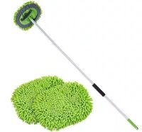 VEVOR 62-In. Extendable Car Wash Brush, Soft Chenille Mop, 180&deg; Rotating