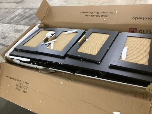 Cat Litter Box Enclosure for 2 Cats, 47.2" x 19.7" x 21.7" - Loose Hardware