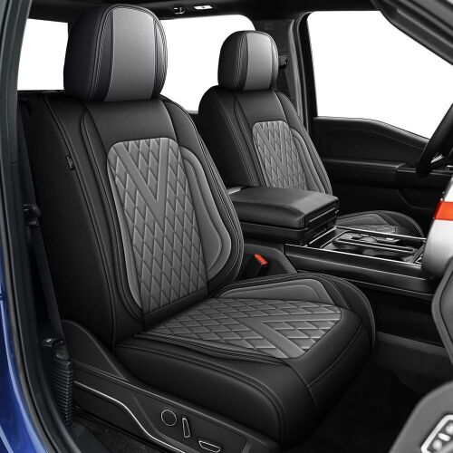 Truck Seat Covers Full Set Fit for 2009-2026 Ford F150 & 2017-2026 F250/F350/F450 Super Duty