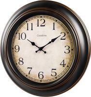 18 Inch Vintage Large Wall Clock, Battery Operated Silent Non-Ticking