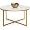 36in Faux Marble Coffee Table