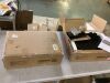 Lot of (2) FUFU&GAGA Black 2-Drawer Wood Grain Nightstands 18.9 in. H x 15.7 in. W x 11.6 in. D - 2