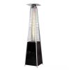 outermust 48,000 BTU Steel Propane Standing Pyramid Patio Heater with Wheels