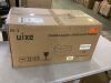 Uixe Modern Black Chenille Half Crescent Moon Storage Ottoman - 2