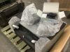 Boyel Living Gray Chenille Fabric Power Recliner Chair Electric Lift Recliner Chairs with Storage Pocket - 4