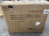 Gray Wicker Patio Sofa with 6 in. Thick Blue Cushions - 7