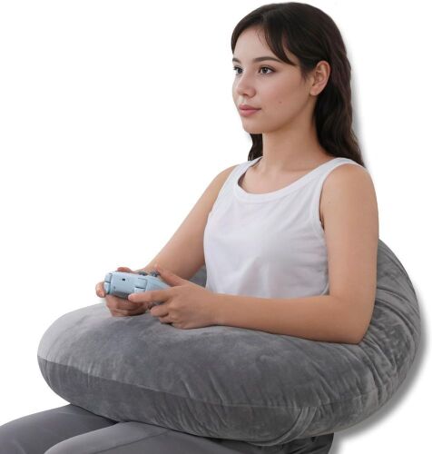 Lap Pillow Extra Arm Rest for Reading, Playing or Crocheting