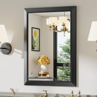 22" x 30" Black Framed Mirror