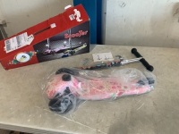 Pink 3-Wheel Scooter