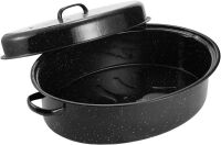 19&rdquo; Enameled Roasting Pan with Domed Lid