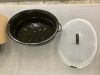 19&rdquo; Enameled Roasting Pan with Domed Lid - 4