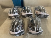 Lot of (5) New Children's Helmet and Pad Sets