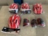 Lot of (4) New Children's Helmet and Pad Sets