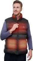 Heated Vest for men with Battery Pack, Rechargeable, Carbon NanoTube-1S Fast Heating, Fishing Gifts for Him Dad