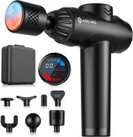 Massage Gun with Heat and Cold, Deep Tissue Massage Gun, Back and Neck Massager for Pain Relief, Muscle Percussion Massager, Handheld Messager with 7Heads&Silent