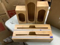 Organizer for Kitchen Drawer, Bamboo with Foil and Plastic Wrap Organizer for Kitchen Organizers and Storage, for Gallon, Sandwich, Snack
