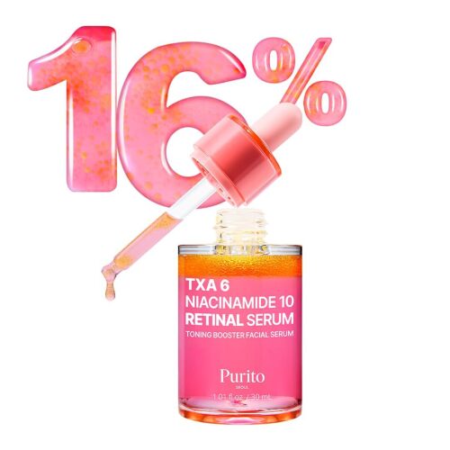 PURITO TXA 6% + Niacinamide 10% + Retinal Facial Serum | for Dark Spots, Hyperpigmentation, Uneven Tone | High-Level Tranexamic Acid 6% | Korean skincare