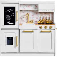 Pretend Play Kitchen with Framed Chalkboard