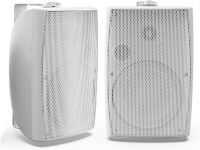8 Inch 600W Outdoor Bluetooth Speakers Waterproof with Powerful Bass, TWS Pairing Wall Mount Durable Loud Sound System | Ideal for Large Spaces: Commercial Areas, Spacious Backyards