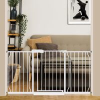 Extra Wide Baby Gate 57.5-62.2 Pressure Mounted,Child Dog Pet Safety Gates with Walk Through Door for Doorways Stairs No Drilling in Door