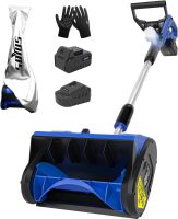 Electric Snow Shovel Cordless, 20V 12-Inch Electric Snow Blower, Snow Shovel for Driveway with Directional Plate (1x4.0Ah Battery, Charger and Cover Included)