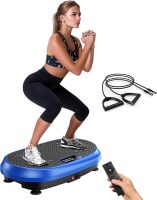 Vibration Plate Exercise Machine, Vibrating Fitness Platform for Lymphatic Drainage, Full Body Shaker Workout Equipment, Bluetooth Power Shaping Vibrate Plate, Board Sport for Exercise Gym
