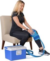 Ice Machine for Knee After Surgery &ndash; Game Ready Ice Therapy System with 12QT Cooler, 4 Flow Speeds, Quiet Operation & Adjustable Timing &ndash; Cold Therapy Machine for Knee Replacement & Pain Relief