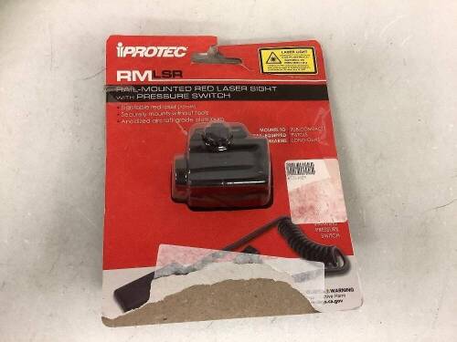 iProtec Rail Mounted Laser, Appears New, Powers Up, Sold as is