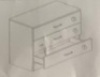 Three Drawer End Table, E-Comm Return, Sold As-is