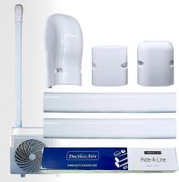 DuctlessAire Paintable Mini Split Line Set Cover Kit, 3" x 7.5'