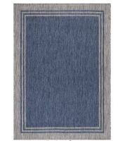 Aloha Washable Bordered Indoor Outdoor Area Rug, 9 x 12