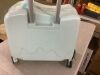 FAIRYPAGODA 18" Ride-On Kids Suitcase w/Lock, Mint Green - 7