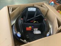 6V Kids Ride On Bumper Car Toy w/ Remote, Harness, Lights, 360 Degree Spin