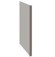 Lot of (3) Hampton Bay Shaker 24 in. W x 1.5 in. D x 34.5 in. H Kitchen Cabinet Dishwasher End Panel in Dove Gray