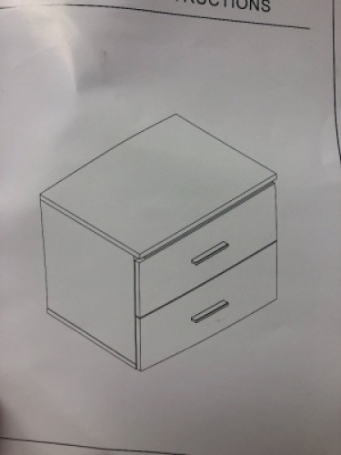 2 Drawer Small Dresser, Appears New, Sold as is