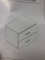 2 Drawer Small Dresser, Appears New, Sold as is