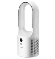 VEVOR Desk Fan Bladeless 12.99 in. 6 Fan Speeds Tower Fan in White Portable Desk Fan USB Quiet Cooling Small