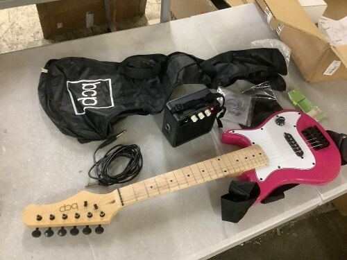 Kids Electric Guitar Beginner Starter Kit w/ 5W Amplifier, 30 in - No Sound Coming Out, Possible Bad Cord