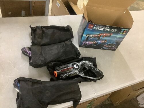 Set of 4 Rechargeable Laser Tag Blasters w/ Docking Station, No Vests Needed