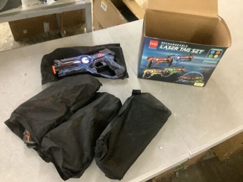 Set of 4 Rechargeable Laser Tag Blasters w/ Docking Station, No Vests Needed