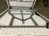Portable Folding Plastic Dining Table w/ Handle, Lock - 8ft - 3