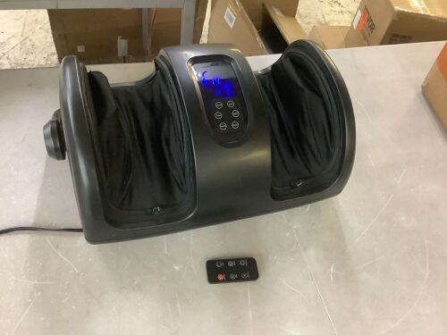 Reflexology Shiatsu Foot Massager w/ High-Intensity Rollers, Remote Control