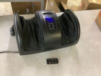 Reflexology Shiatsu Foot Massager w/ High-Intensity Rollers, Remote Control