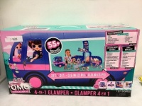 L.O.L. O.M.G. Dolls 4 in 1 Glamper, Appears new, Sold as is