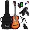 Beginner Acoustic Guitar Set w/ Case, Strap, Extra Strings - 38in