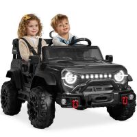 24V 2-Seater Electric Ride-On Car Truck w/ Parent Control, Bluetooth