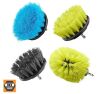 RYOBI Multipurpose Cleaning Kit w/ Hex Shank Compatibility (4-Piece) w/ Soft, Medium, Hard, and Medium 360-Brushes