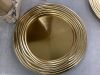 13" Gold Plastic Charger Plates, Approx 100 - 2