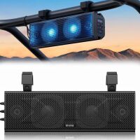 Ehaho 17 Inch UTV Bluetooth Sound Bar with RGB Lighting, IP66 Waterproof Compatible with Polaris RZR Can-Am