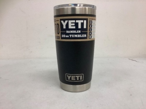 Yeti 20oz Rambler Tumbler, Appears New w/ Missing Lid Slider, Sold as is